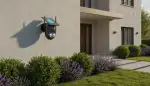 Sicherheit durch Solarpanel Überwachungskamera