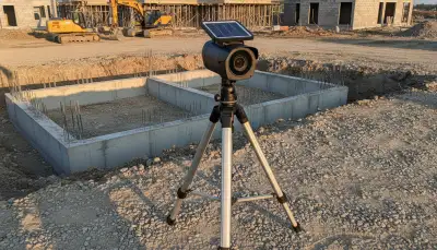 Mobile Überwachungskamera für Baustellen