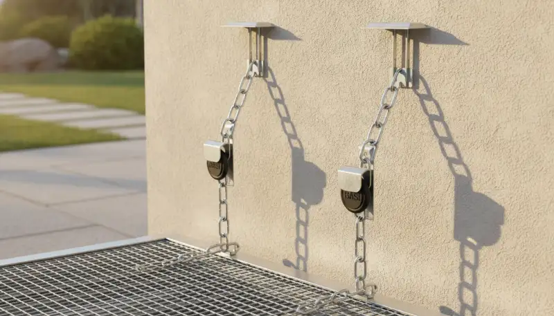 Gitterrostsicherung: Schutz für Keller und Lichtschächte